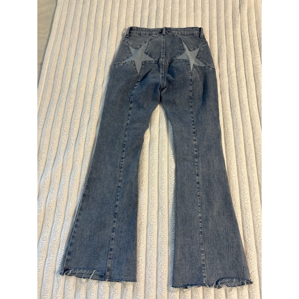 Star Butt Flare Denim Jeans Womens 25/Small Lightwash 27” Inseam Country Concert